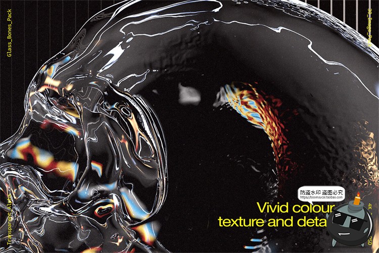 图片[10]-潮流3D立体玻璃透明水晶骷髅骨骼装饰元素视觉海报PNG免抠PS素材-设计猿