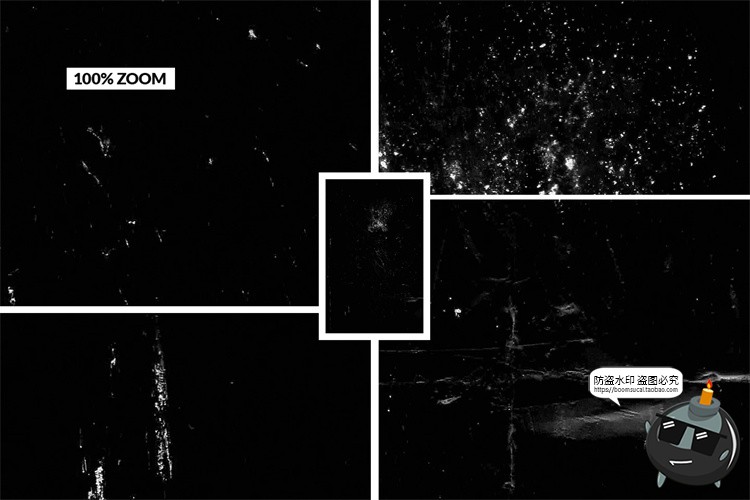 图片[7]-黑白粗糙褶皱做旧复古折痕底纹纹理纸张背景JPG格式图片合成素材-设计猿