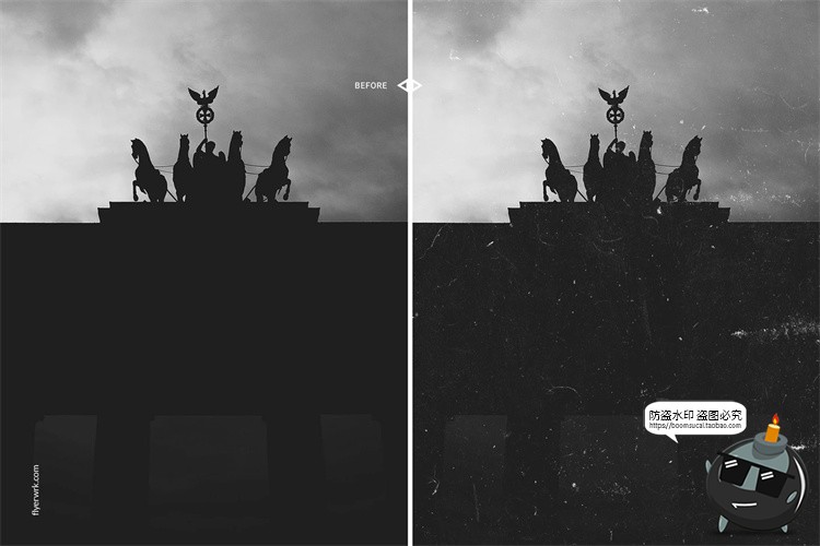 图片[8]-黑白粗糙褶皱做旧复古折痕底纹纹理纸张背景JPG格式图片合成素材-设计猿