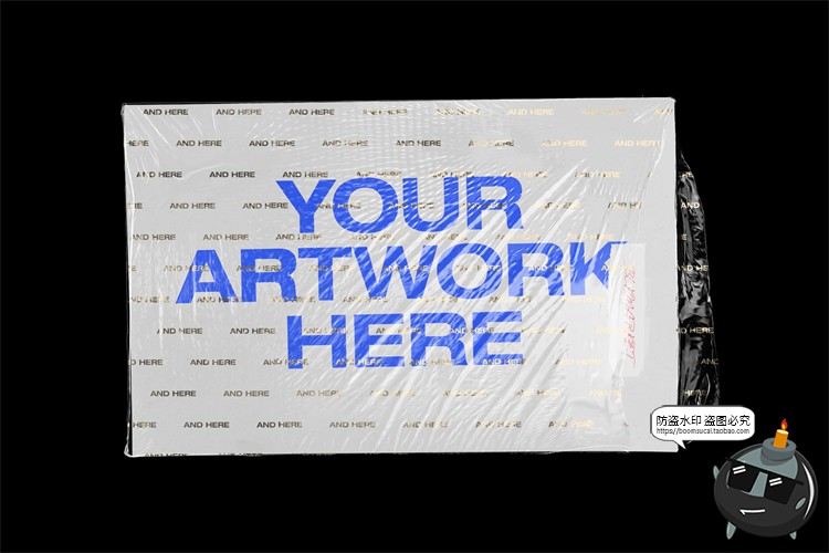 图片[2]-塑封压膜塑料包装模拟效果展示样机mockup智能贴图psd模版PS素材-设计猿