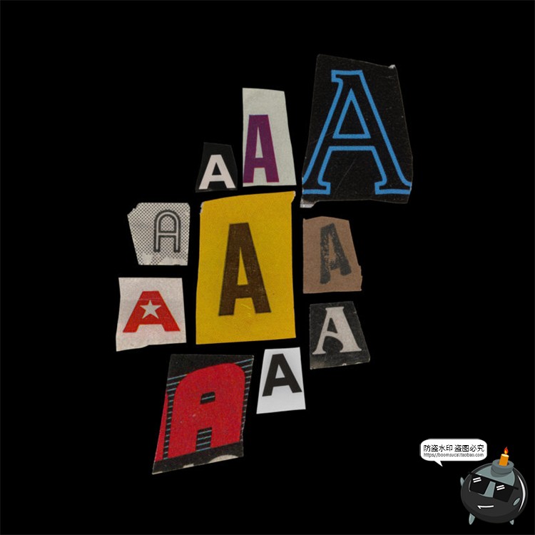 图片[7]-500+款时尚潮流复古切割字母符号纸张碎片拼接剪贴免抠PNG素材-设计猿