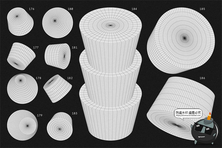 图片[26]-抽象3D立体几何线框艺术图形海报后期装饰元素主视觉AI矢量素材-设计猿