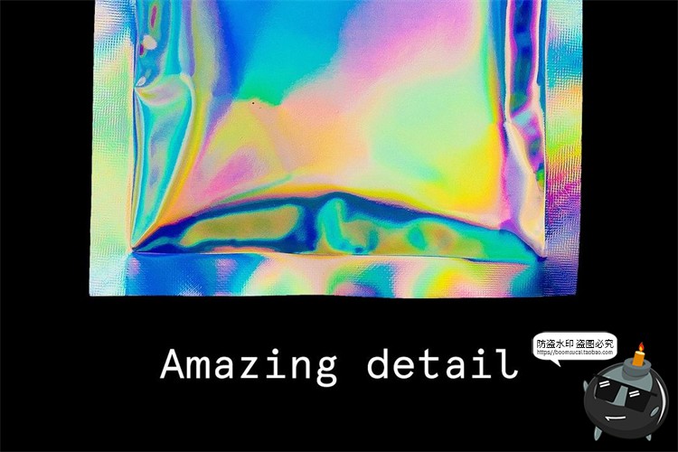 图片[3]-塑料塑封袋镭射渐变自封袋包装袋效果mockup智能贴图样机PSD素材-设计猿