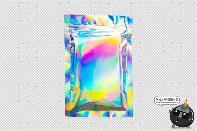 图片[8]-塑料塑封袋镭射渐变自封袋包装袋效果mockup智能贴图样机PSD素材-设计猿