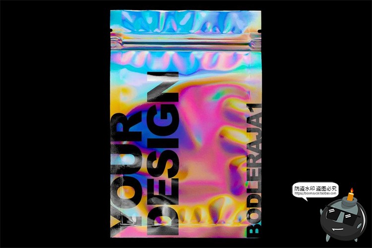 图片[11]-塑料塑封袋镭射渐变自封袋包装袋效果mockup智能贴图样机PSD素材-设计猿