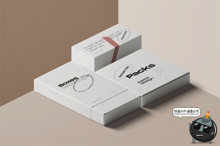 图片[2]-北欧风场景2.5D侧方位视角品牌VI包装文艺场景样机PSD模板PS素材-设计猿