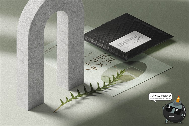 图片[4]-北欧风场景2.5D侧方位视角品牌VI包装文艺场景样机PSD模板PS素材-设计猿