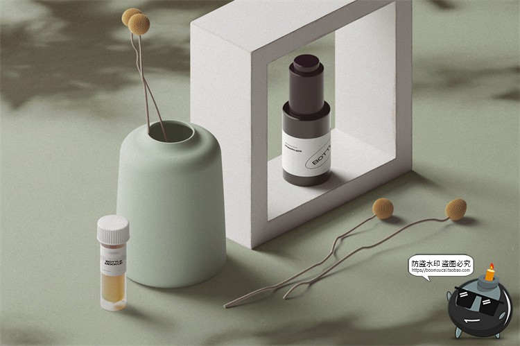 图片[9]-北欧风场景2.5D侧方位视角品牌VI包装文艺场景样机PSD模板PS素材-设计猿