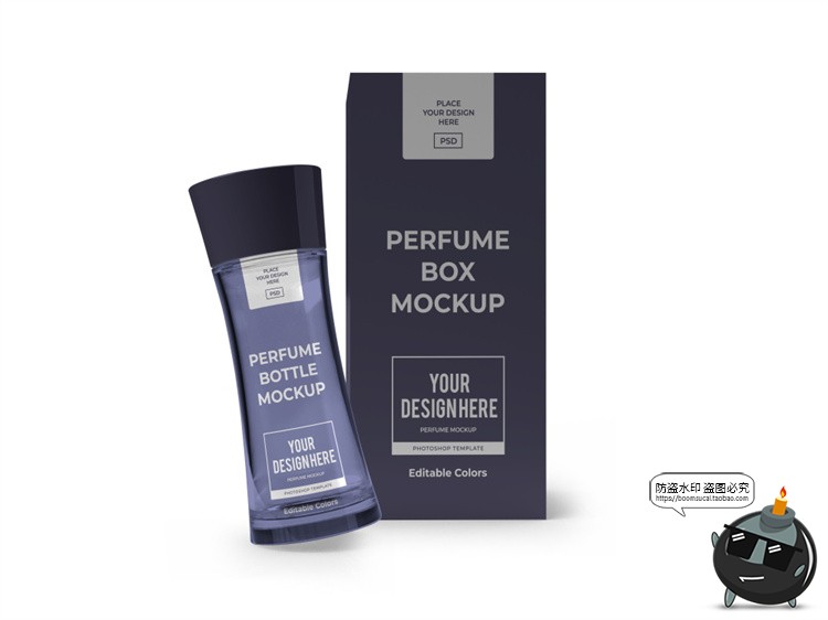 图片[11]-深灰色男士香水玻璃包装PSD模板智能贴图效果展示样机mockups素材-设计猿