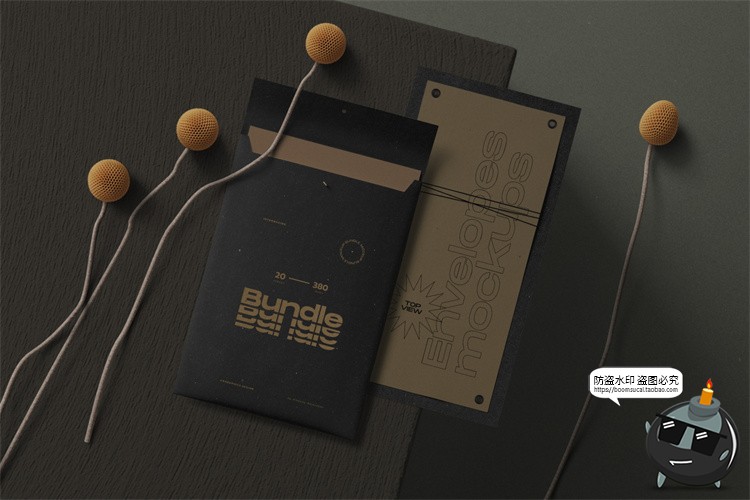 图片[5]-北欧风正视角场景文艺小清新潮品牌VI包装场景PSD模板样机PS素材-设计猿