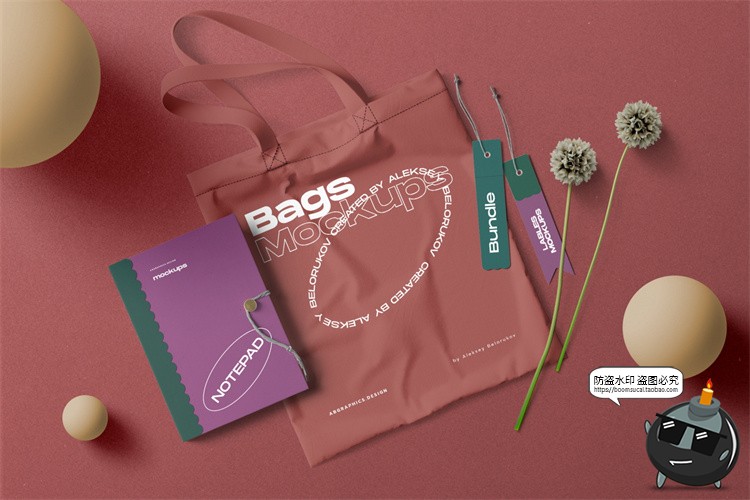 图片[11]-北欧风正视角场景文艺小清新潮品牌VI包装场景PSD模板样机PS素材-设计猿