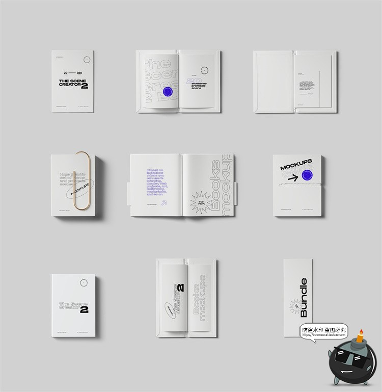 图片[17]-北欧风正视角场景文艺小清新潮品牌VI包装场景PSD模板样机PS素材-设计猿