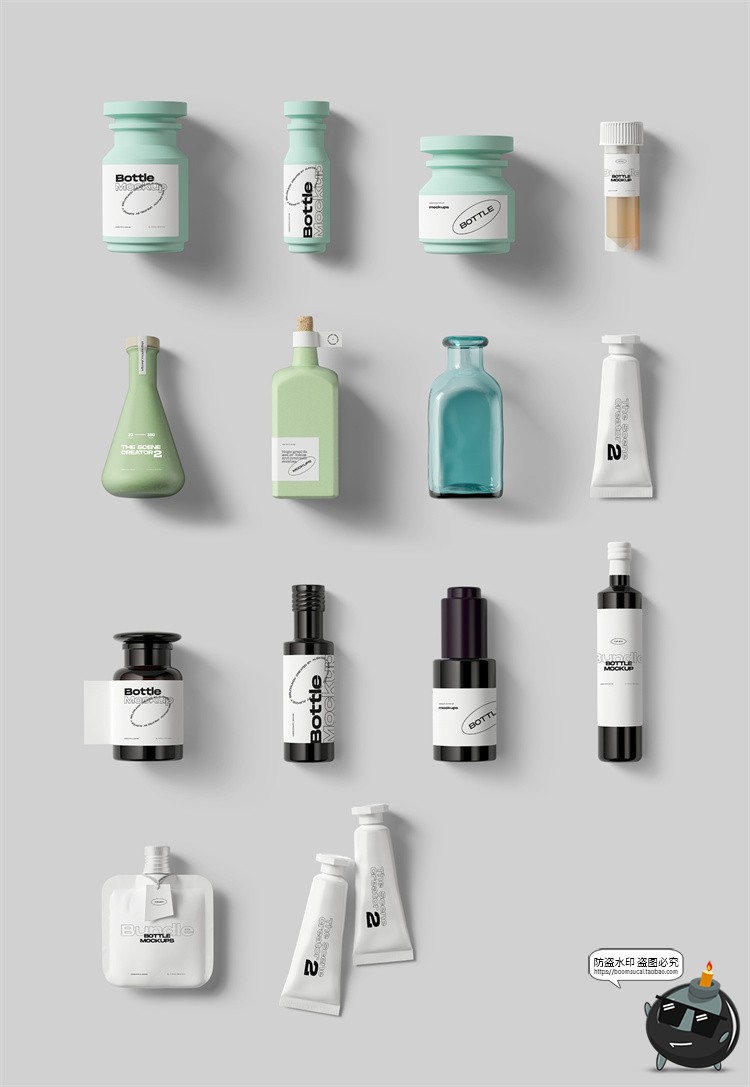 图片[27]-北欧风正视角场景文艺小清新潮品牌VI包装场景PSD模板样机PS素材-设计猿