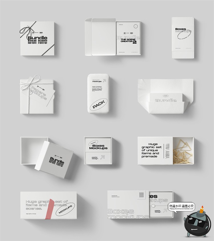 图片[30]-北欧风正视角场景文艺小清新潮品牌VI包装场景PSD模板样机PS素材-设计猿