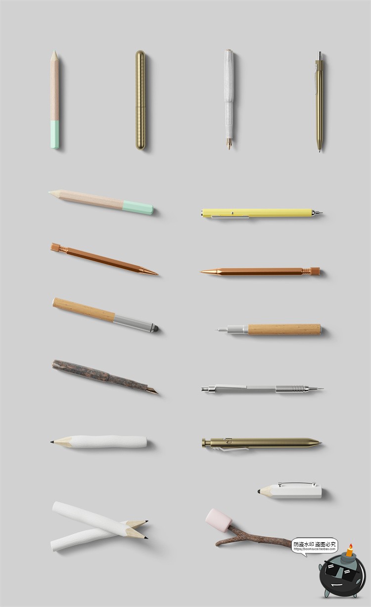 图片[32]-北欧风正视角场景文艺小清新潮品牌VI包装场景PSD模板样机PS素材-设计猿