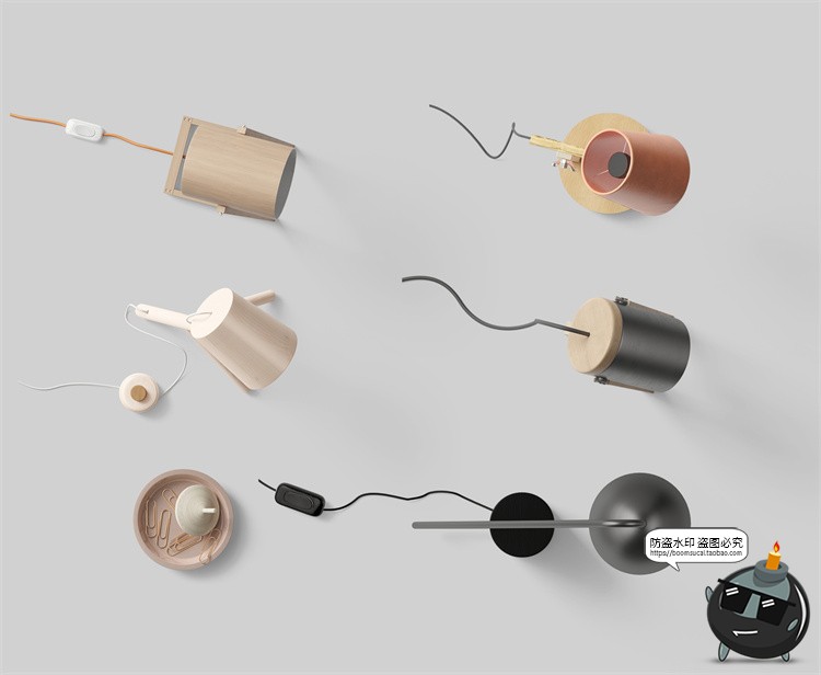 图片[33]-北欧风正视角场景文艺小清新潮品牌VI包装场景PSD模板样机PS素材-设计猿