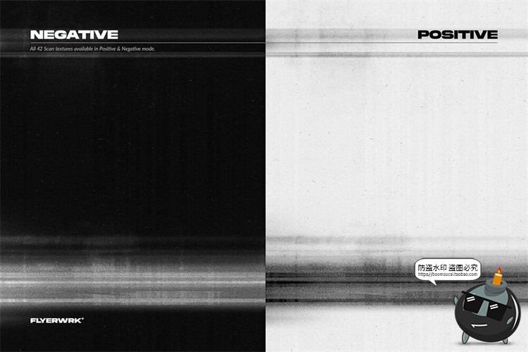 图片[5]-复印扫描影印纹理曝光油墨效果PSD模板JPG图片后期合成叠加素材-设计猿