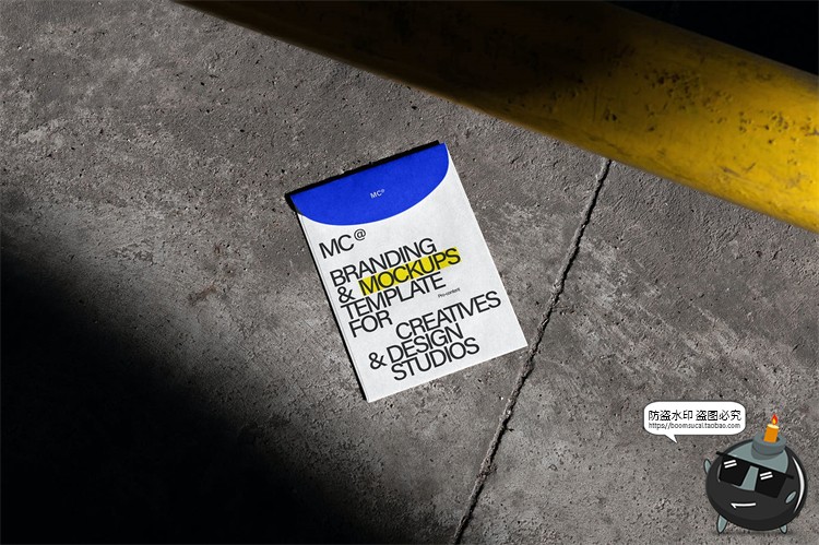 图片[6]-信封袋文件袋泡沫带信件包装光影阴影场景贴图样机PSD模板PS素材-设计猿