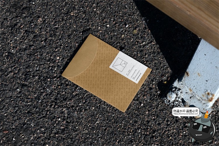 图片[8]-信封袋文件袋泡沫带信件包装光影阴影场景贴图样机PSD模板PS素材-设计猿