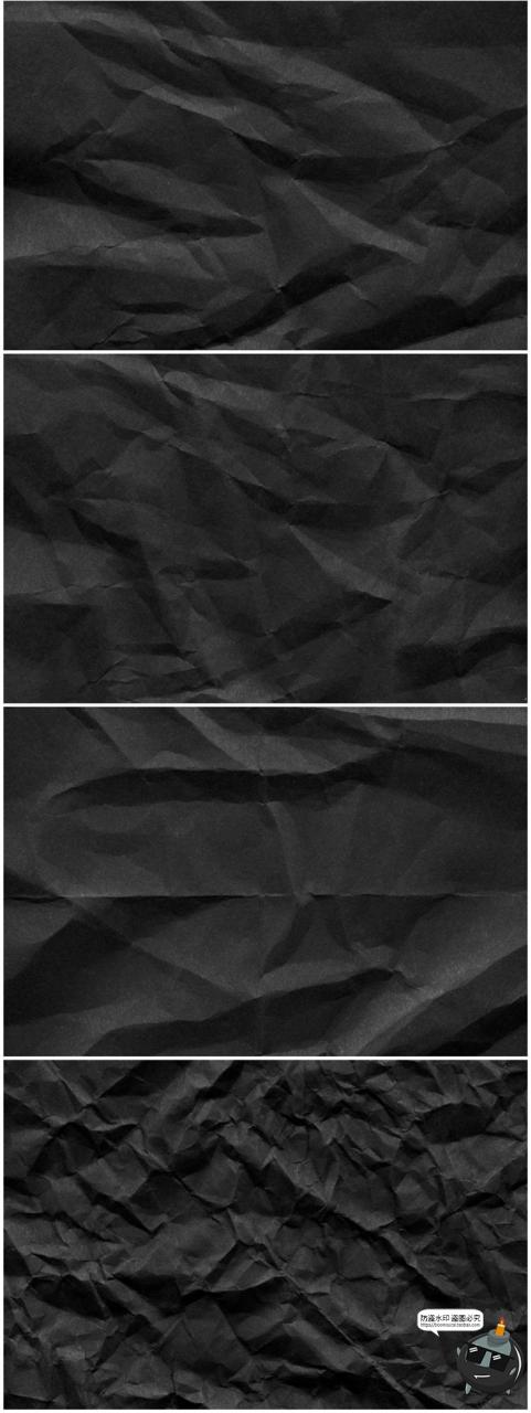 图片[6]-55张8K分辨率褶皱黑纸折痕损坏废旧黑色纸张纹理背景JPG图片素材-设计猿