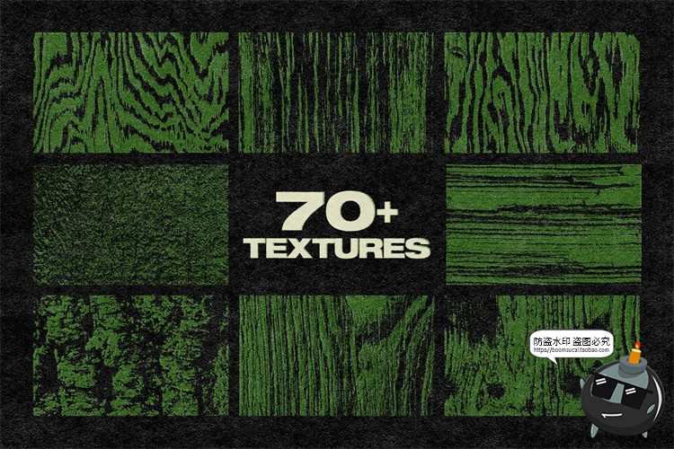 图片[5]-木纹木头表面树皮自然纹理树纹叠加背景PNG免抠后期合成图片素材-设计猿