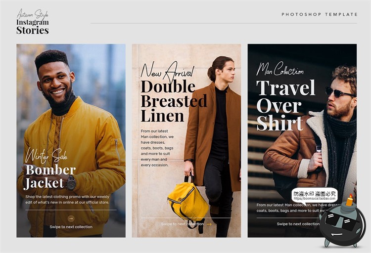 图片[5]-时尚简约英文排列海报图文照片文案排版版式参考PSD模板PS素材-设计猿