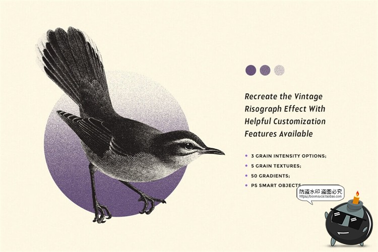 图片[2]-复古做旧粗糙噪点滤镜颗粒效果渐变纹理特效样机PSD模板PS素材-设计猿