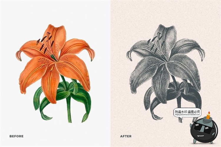 图片[7]-复古做旧粗糙噪点滤镜颗粒效果渐变纹理特效样机PSD模板PS素材-设计猿