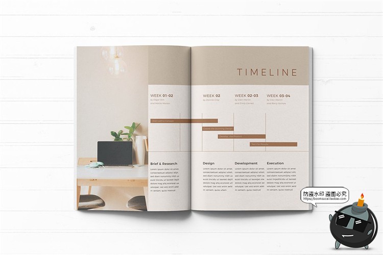 图片[3]-现代简约小资风格中性作品集杂志画册内页排版PSD模板AI矢量素材-设计猿