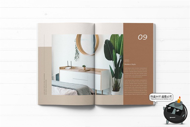 图片[5]-现代简约小资风格中性作品集杂志画册内页排版PSD模板AI矢量素材-设计猿