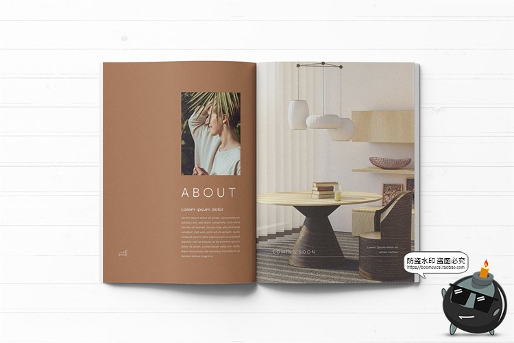 图片[7]-现代简约小资风格中性作品集杂志画册内页排版PSD模板AI矢量素材-设计猿