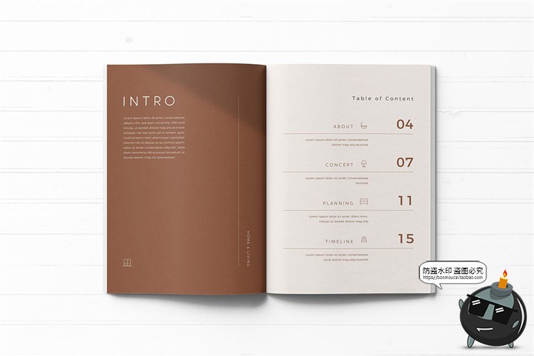 图片[8]-现代简约小资风格中性作品集杂志画册内页排版PSD模板AI矢量素材-设计猿