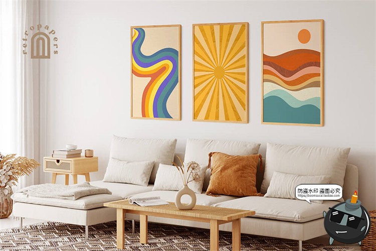 图片[8]-复古氛围抽象蒸汽波风格扭曲故障褶皱纸张底纹理背景JPG图片素材-设计猿