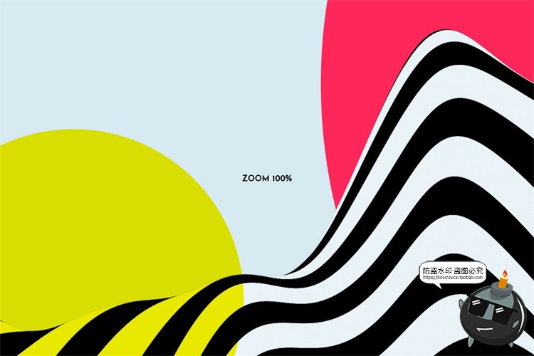 图片[12]-复古孟菲斯抽象山脉黑白条纹等高线背景底纹PSD模板PNG免抠PS素材-设计猿