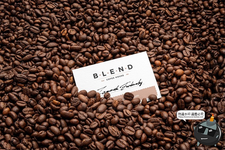 图片[10]-咖啡品牌VI提案杯子咖啡豆茶壶展示场景智能贴图样机PSD模板素材-设计猿