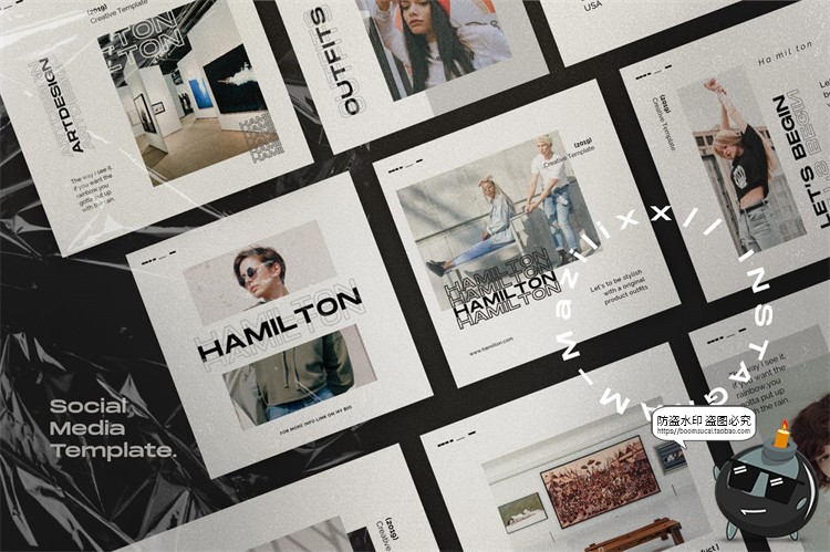 图片[5]-欧美极简简约美学宣传海报照片文案图文排版PSD模板PS素材-设计猿