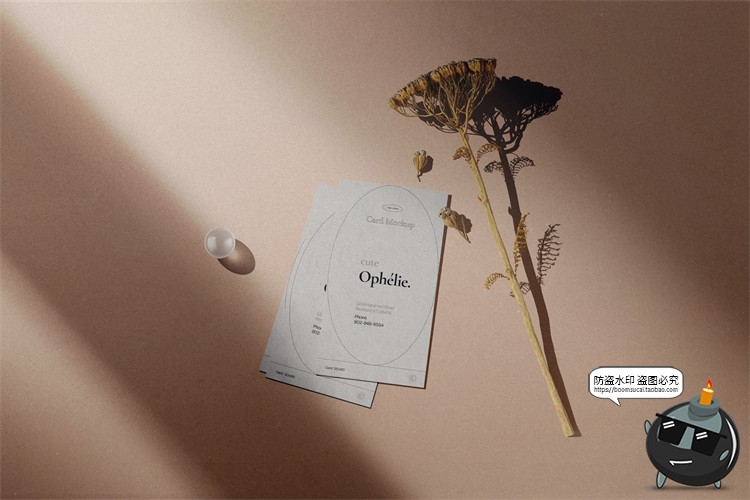 图片[4]-化妆品护肤品美妆包装盒石头名片卡片样机场景元素PSD模板PS素材-设计猿