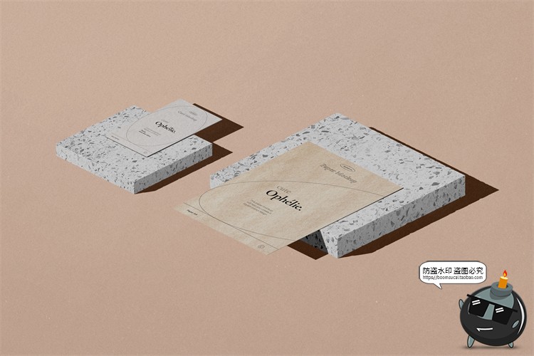 图片[14]-化妆品护肤品美妆包装盒石头名片卡片样机场景元素PSD模板PS素材-设计猿