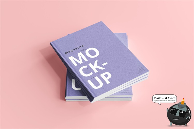 图片[8]-创意画册书籍本子杂志展开智能贴图效果图展示样机PSD模板PS素材-设计猿