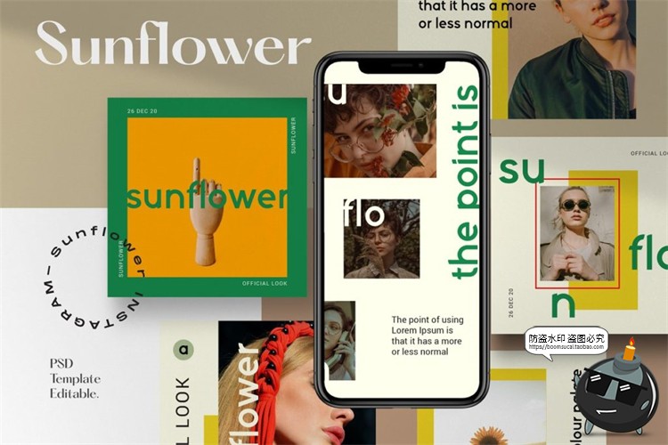 图片[2]-新复古极简优雅媒体品牌营销图文排版宣传海报PSD模板PS素材-设计猿