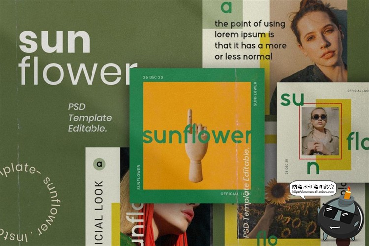 图片[7]-新复古极简优雅媒体品牌营销图文排版宣传海报PSD模板PS素材-设计猿