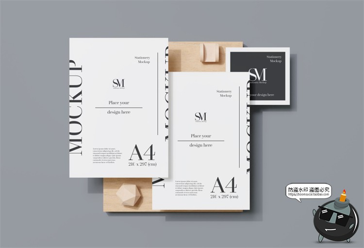 图片[8]-文创办公信函名片本子商务周边VI提案智能贴图样机PSD模板PS素材-设计猿