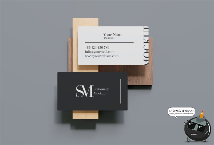 图片[9]-文创办公信函名片本子商务周边VI提案智能贴图样机PSD模板PS素材-设计猿