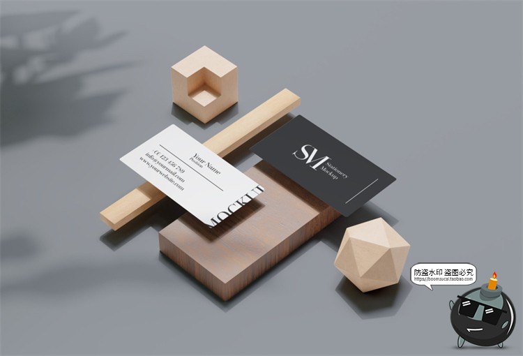 图片[10]-文创办公信函名片本子商务周边VI提案智能贴图样机PSD模板PS素材-设计猿