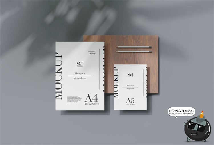 图片[12]-文创办公信函名片本子商务周边VI提案智能贴图样机PSD模板PS素材-设计猿