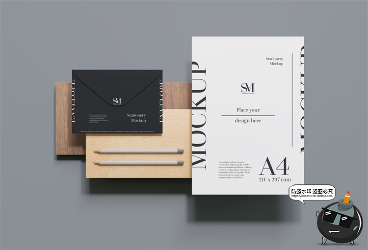 图片[24]-文创办公信函名片本子商务周边VI提案智能贴图样机PSD模板PS素材-设计猿