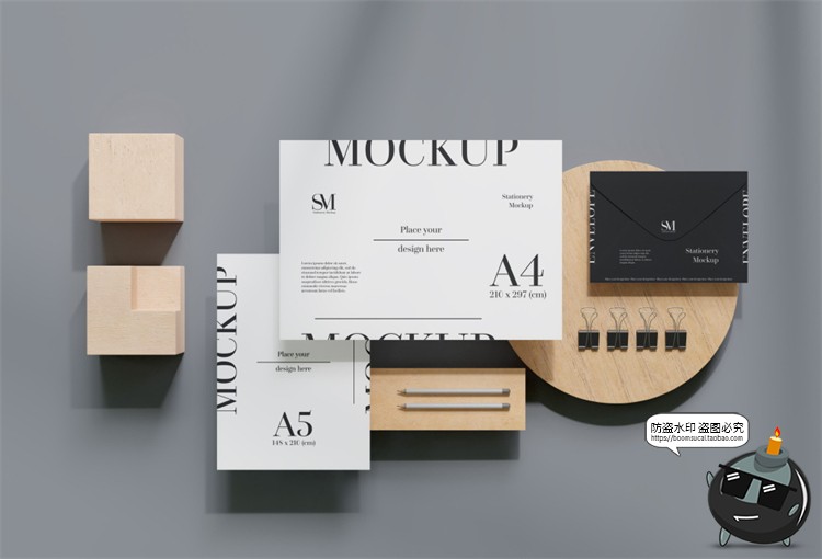 图片[28]-文创办公信函名片本子商务周边VI提案智能贴图样机PSD模板PS素材-设计猿