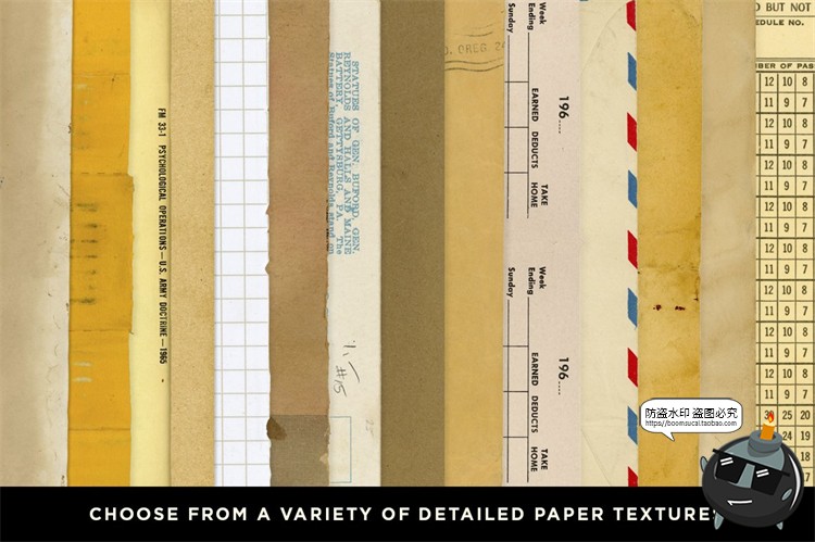 图片[3]-复古老旧报纸旧旅行纸张信纸发黄草纸邮纸底纹纹理JPG图片素材-设计猿