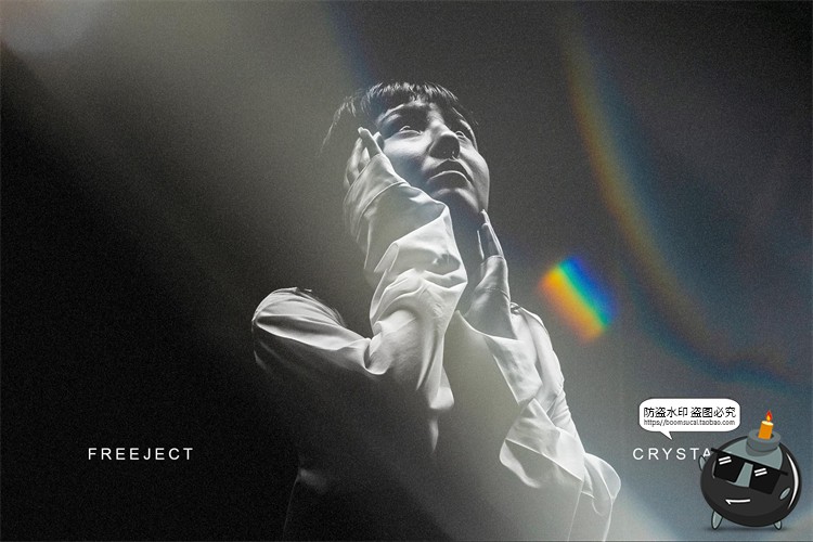 图片[4]-水晶漏光晶体光照片后期特效效果叠加JPG黑底图片后期合成素材-设计猿