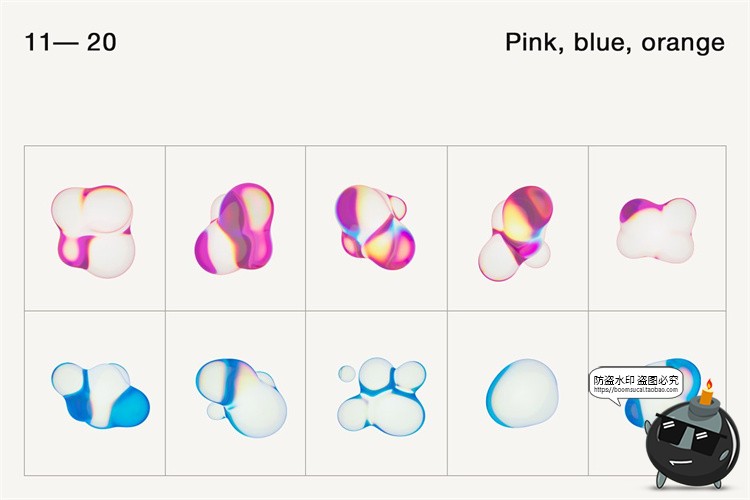 图片[3]-酸性液化液态透明肥皂气泡液体有机元素抽象合成艺术PNG免抠素材-设计猿